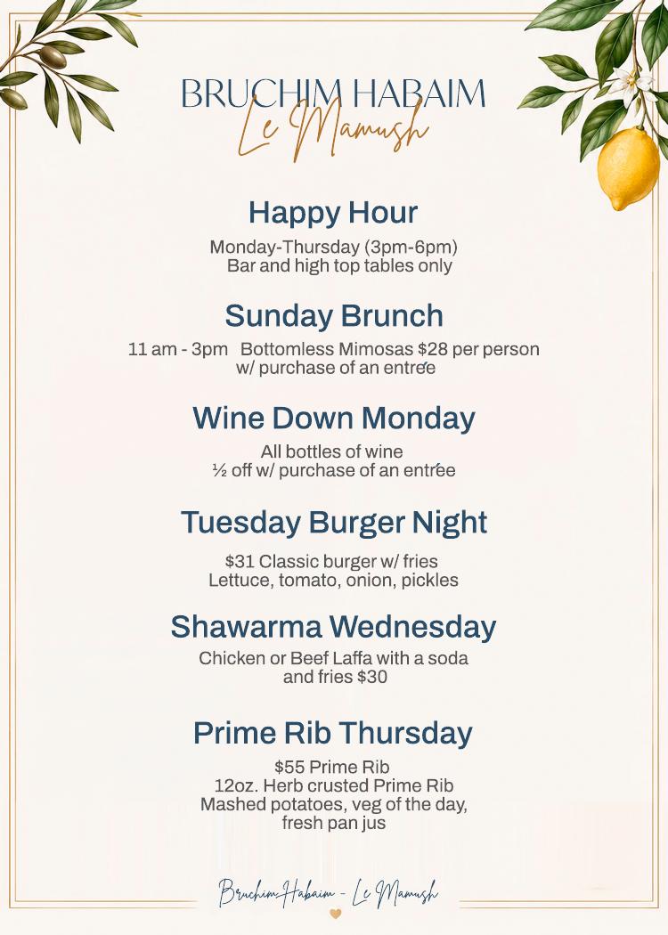 Weekly Specials